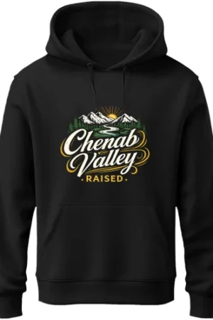 Chenab Valley Raised Oversized Hoodie For Men & Women