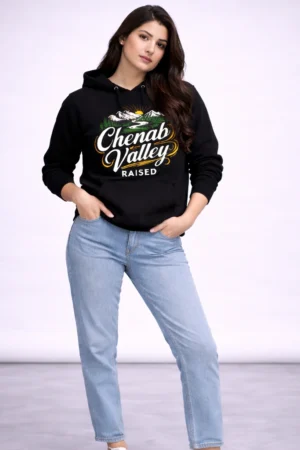Chenab Valley Raised Oversized Hoodie For Men & Women