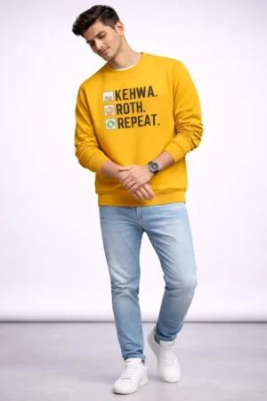 Kehwa Roth Repeat Unisex Sweatshirt – Premium Winter Wear