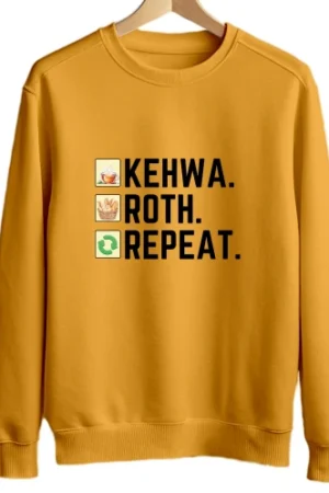 Kehwa Roth Repeat Unisex Sweatshirt – Premium Winter Wear