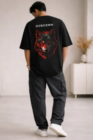 DISCERN – Wolf Instinct Oversized T-Shirt