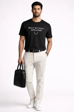 FREBLY Built Without Applause Premium T-Shirt For Men